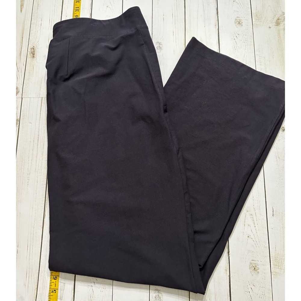 NWT Eileen Fisher Plus Nocturne (Dark Blue) Slim Boot Cut Pants Crep 3X Stretch